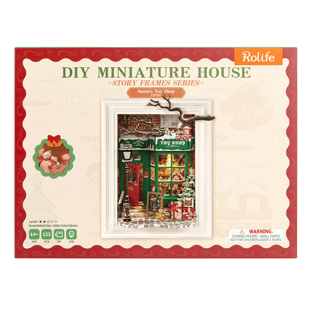 Caja frontal de Santa’s Toy Shop