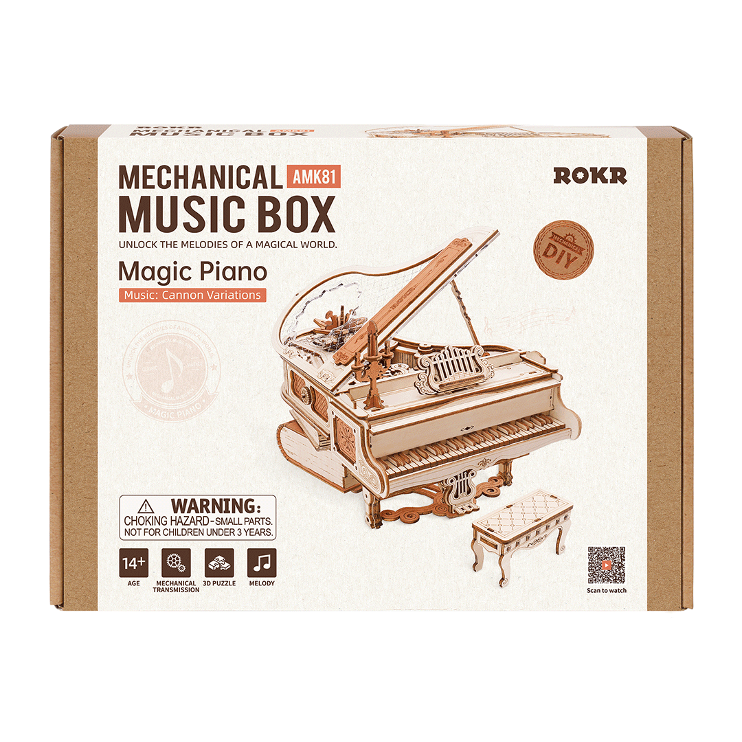 Caja del kit mecánico musical Magic Piano