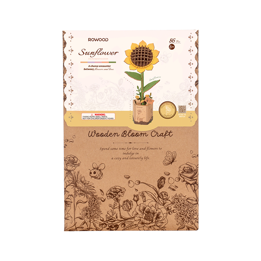 Caja del girasol de madera Rowood · Rowood
