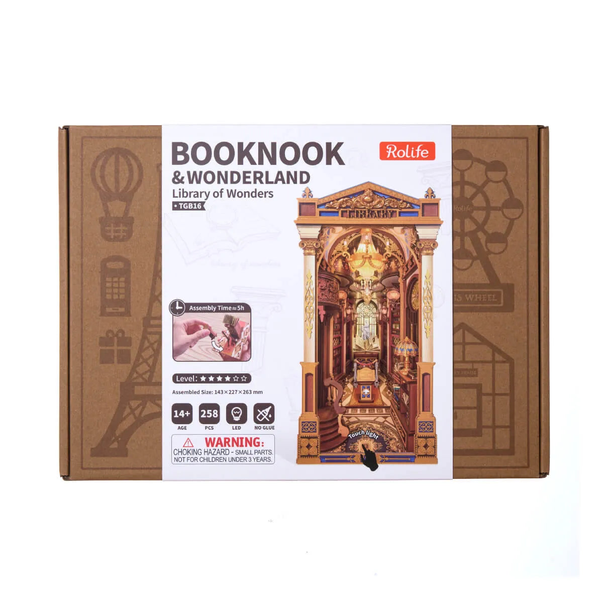 Caja del kit Library of Wonders.