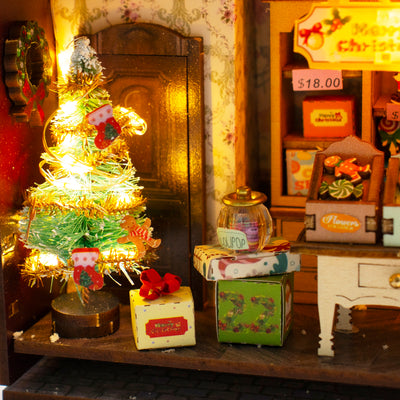 Enchanted Christmas Cottage de Hongda, detalle de la miniatura