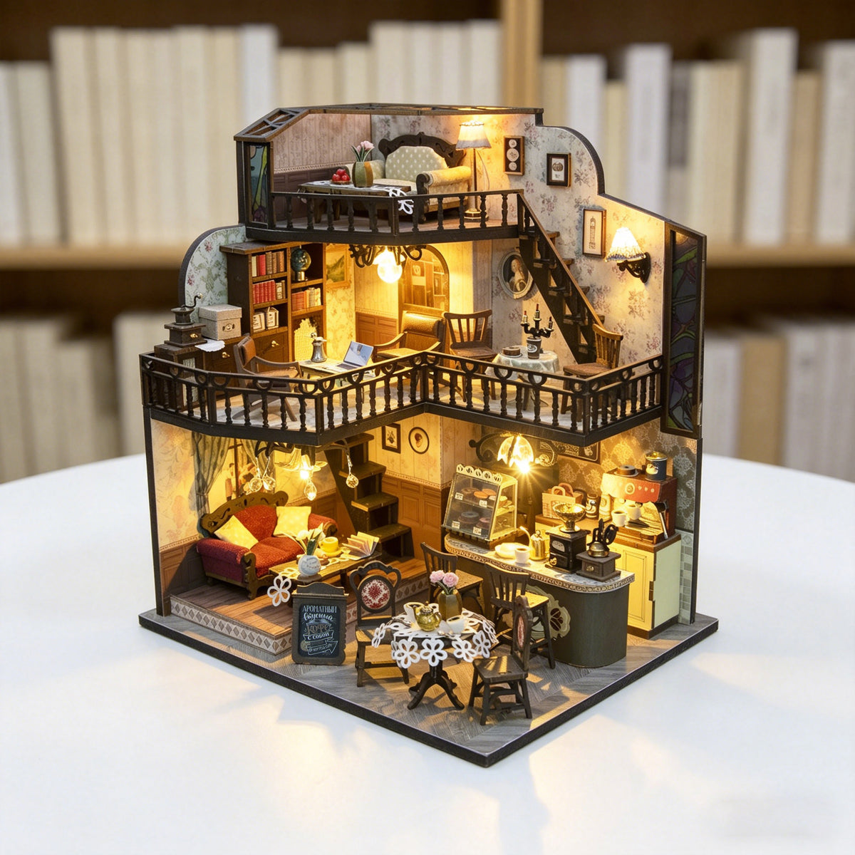 Fortunate Encounter Cafe de Hongda, en una escena ambientada