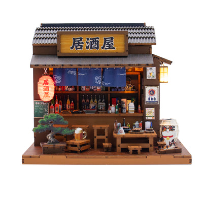 Izakaya de Hongda, montada sobre fondo blanco, vista en otro ángulo