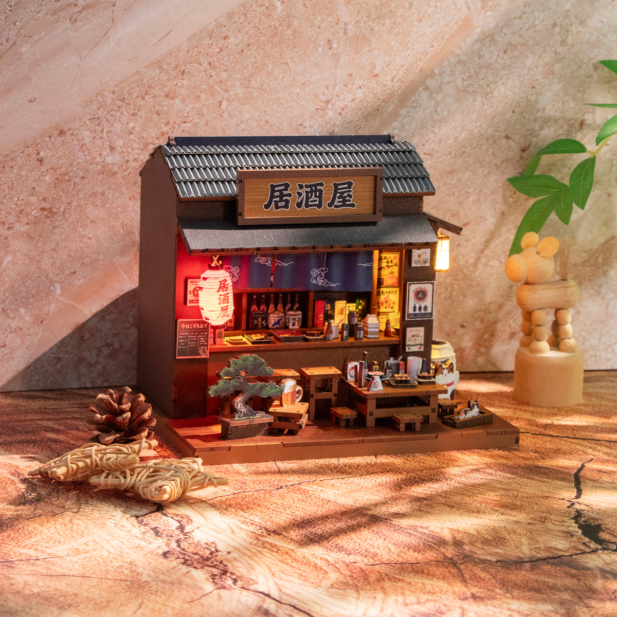
Izakaya de Hongda, en una escena ambientada