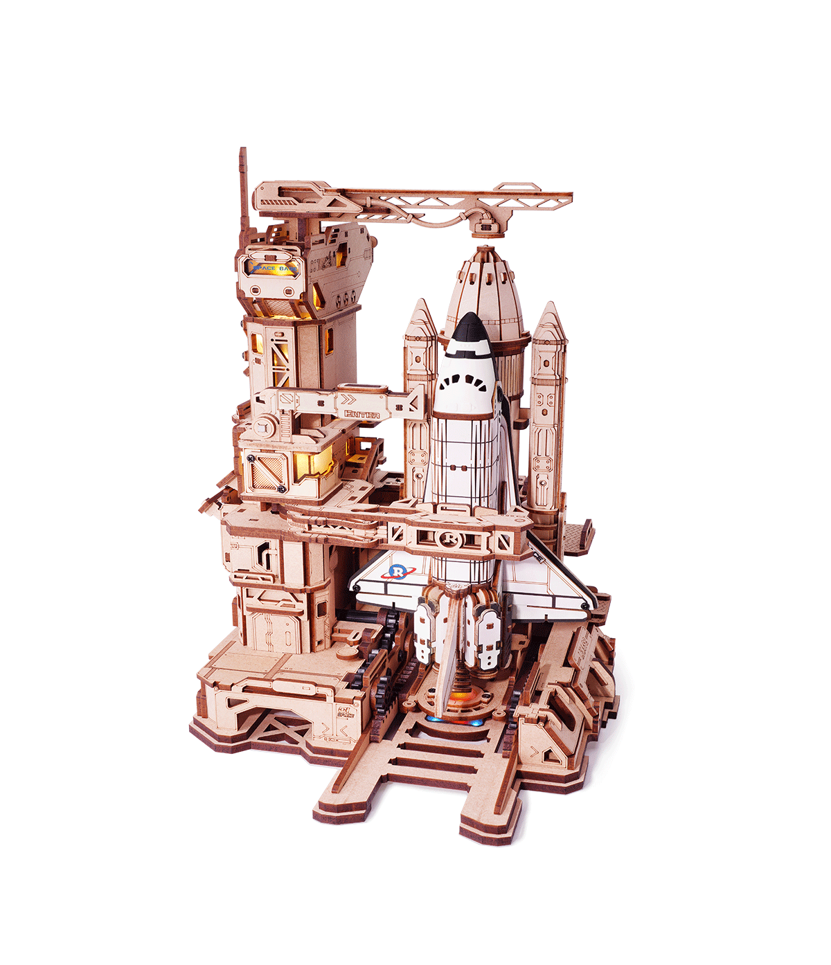 
Space Shuttle completo sobre fondo blanco · ROKR