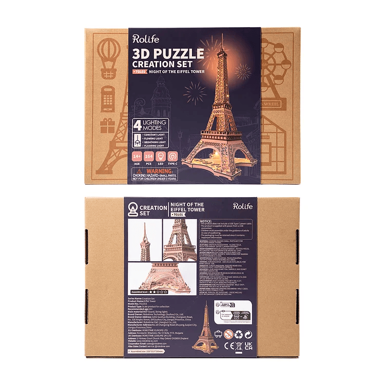 Vistas de la caja del kit · Rolife