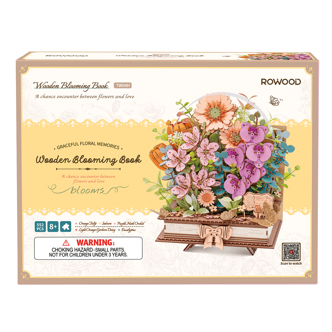 Caja del libro floral Rowood · Rowood
