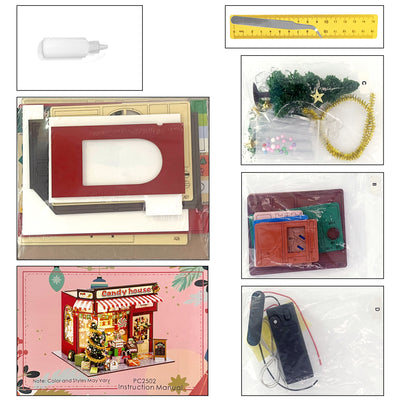 Candy House de Hongda, materiales y contenido del kit